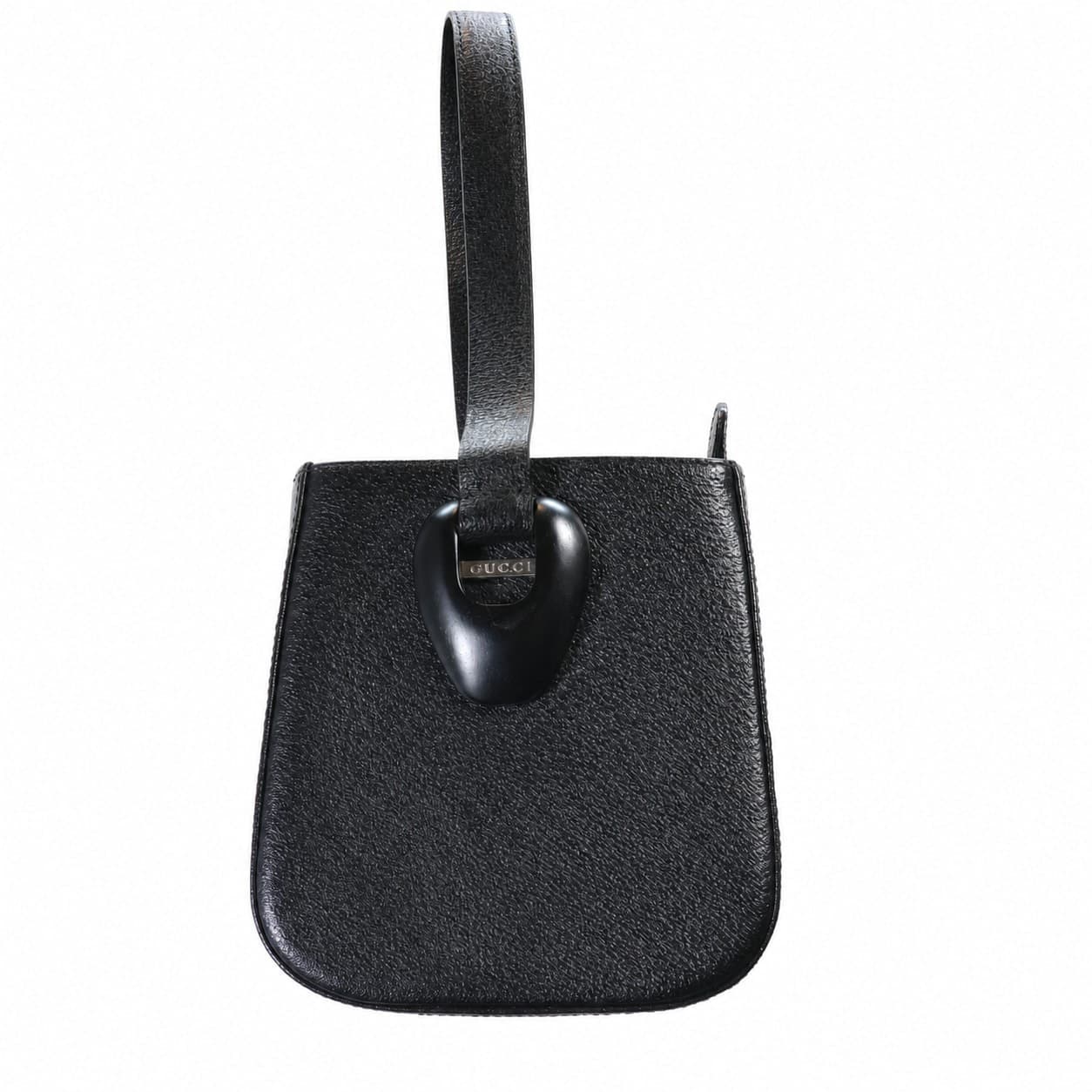 Gucci Black Leather Shoulder Bag Purse Handbag Small handbags auction on bidia.ai