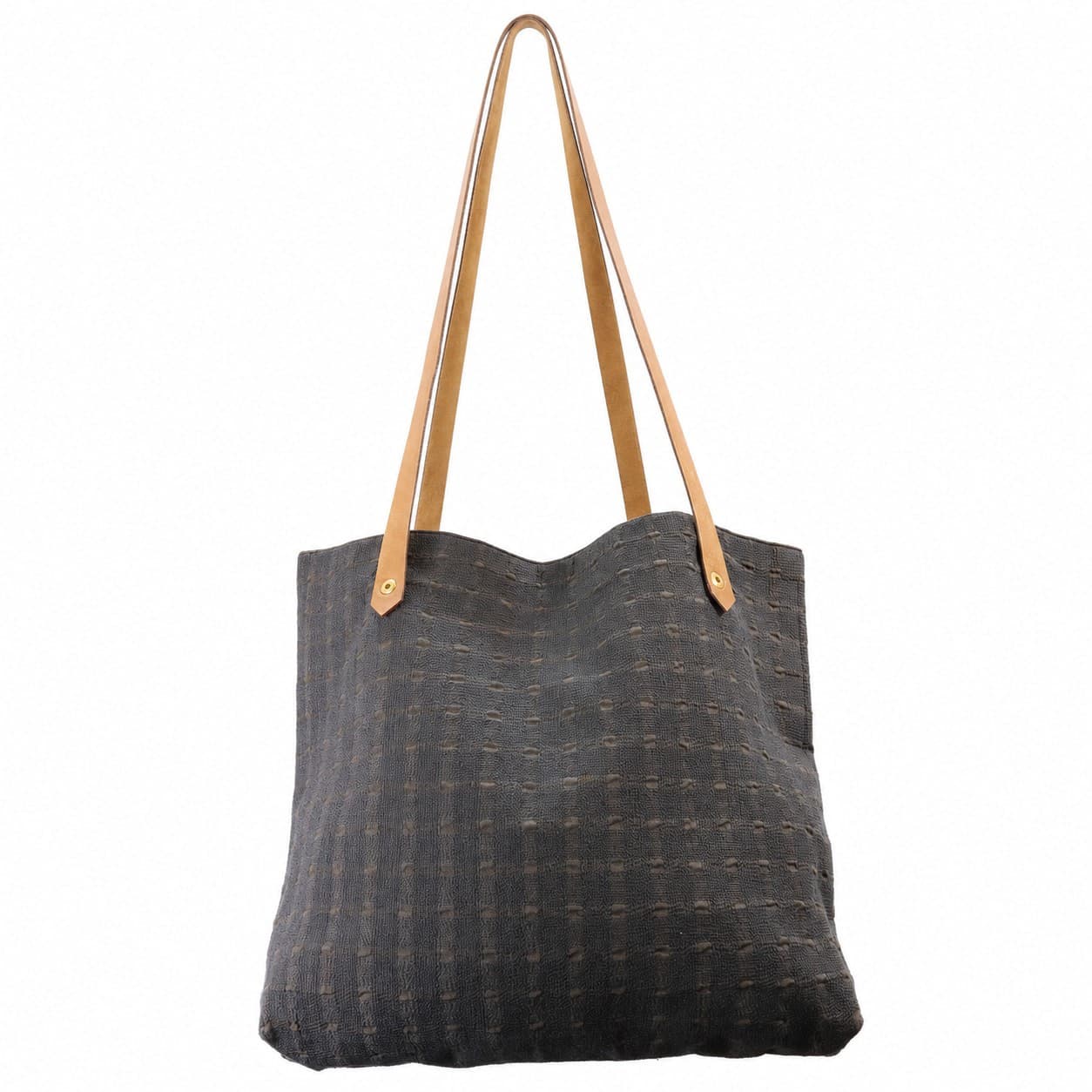 Hermès Ahmedabad Black Cotton Canvas Tote Bag Shoulder Bag Handbag Purse handbags auction on bidia.ai