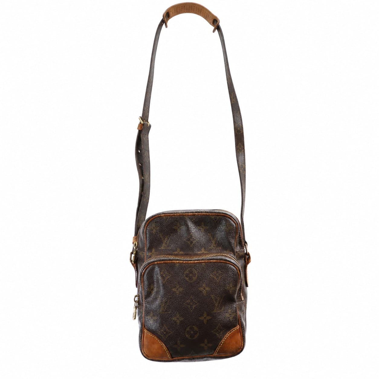 Louis Vuitton Amazone Monogram Canvas Crossbody Shoulder Bag Handbag Purse handbags auction on bidia.ai