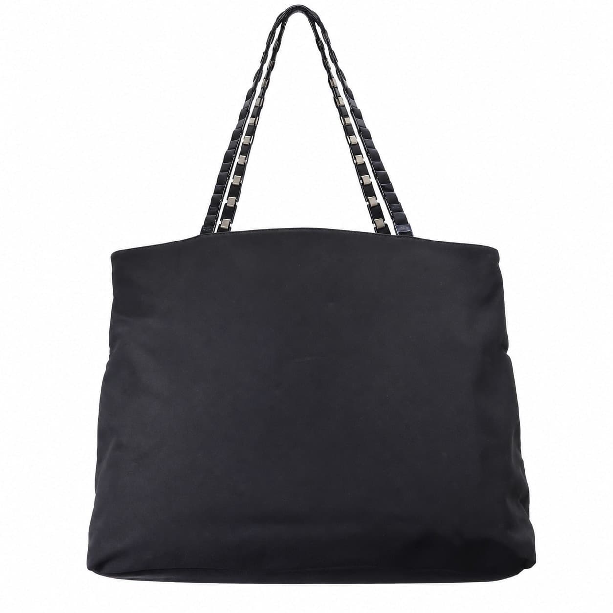 Salvatore Ferragamo Black Nylon Canvas Tote Bag Handbag Purse Shoulder Bag handbags auction on bidia.ai