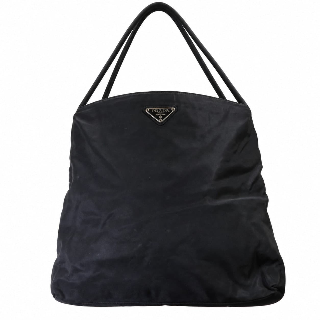 Prada Tessuto Nylon Black Shoulder Tote Bag Handbag Purse handbags auction on bidia.ai
