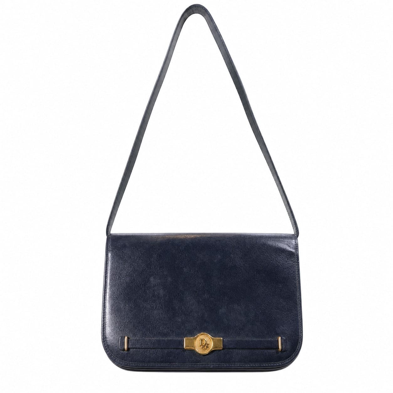 Christian Dior Black Leather CD Logo Shoulder Crossbody Bag Handbag Purse Gold Hardware handbags auction on bidia.ai
