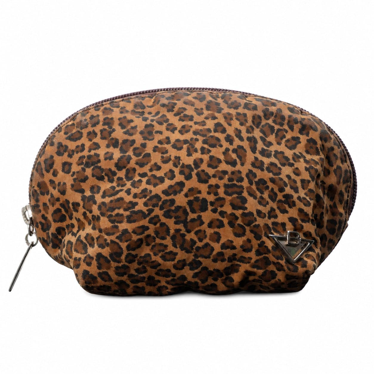 Bottega Veneta Leopard Print Nylon Cosmetic Pouch Clutch Bag Case handbags auction on bidia.ai