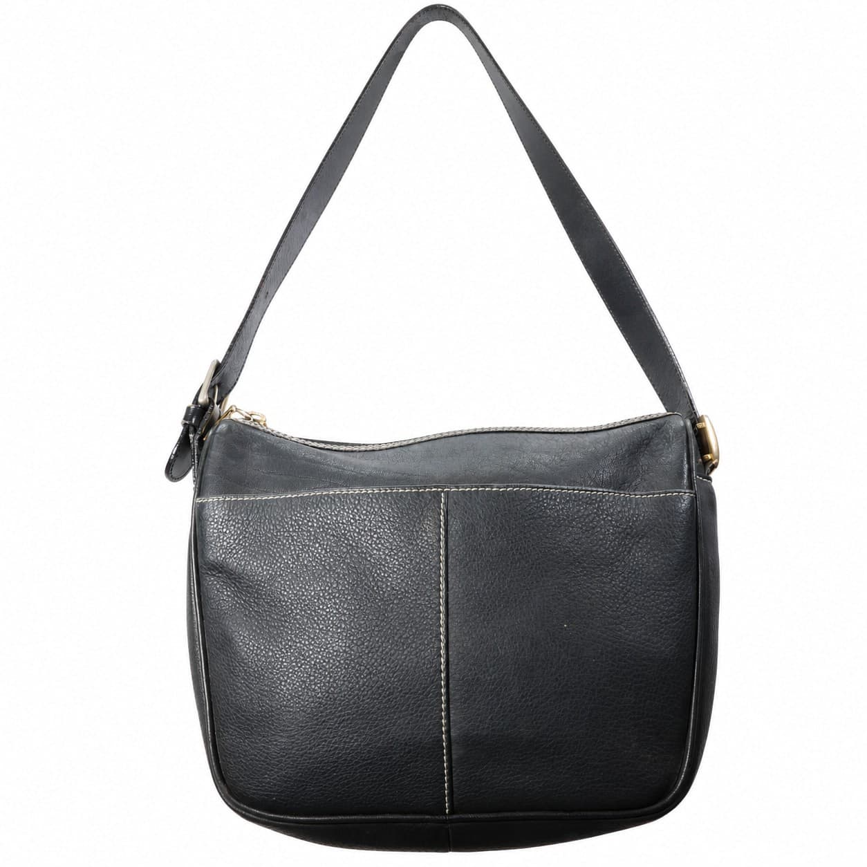 Burberrys Black Leather Shoulder Bag Crossbody Purse Handbag Check Lining handbags auction on bidia.ai