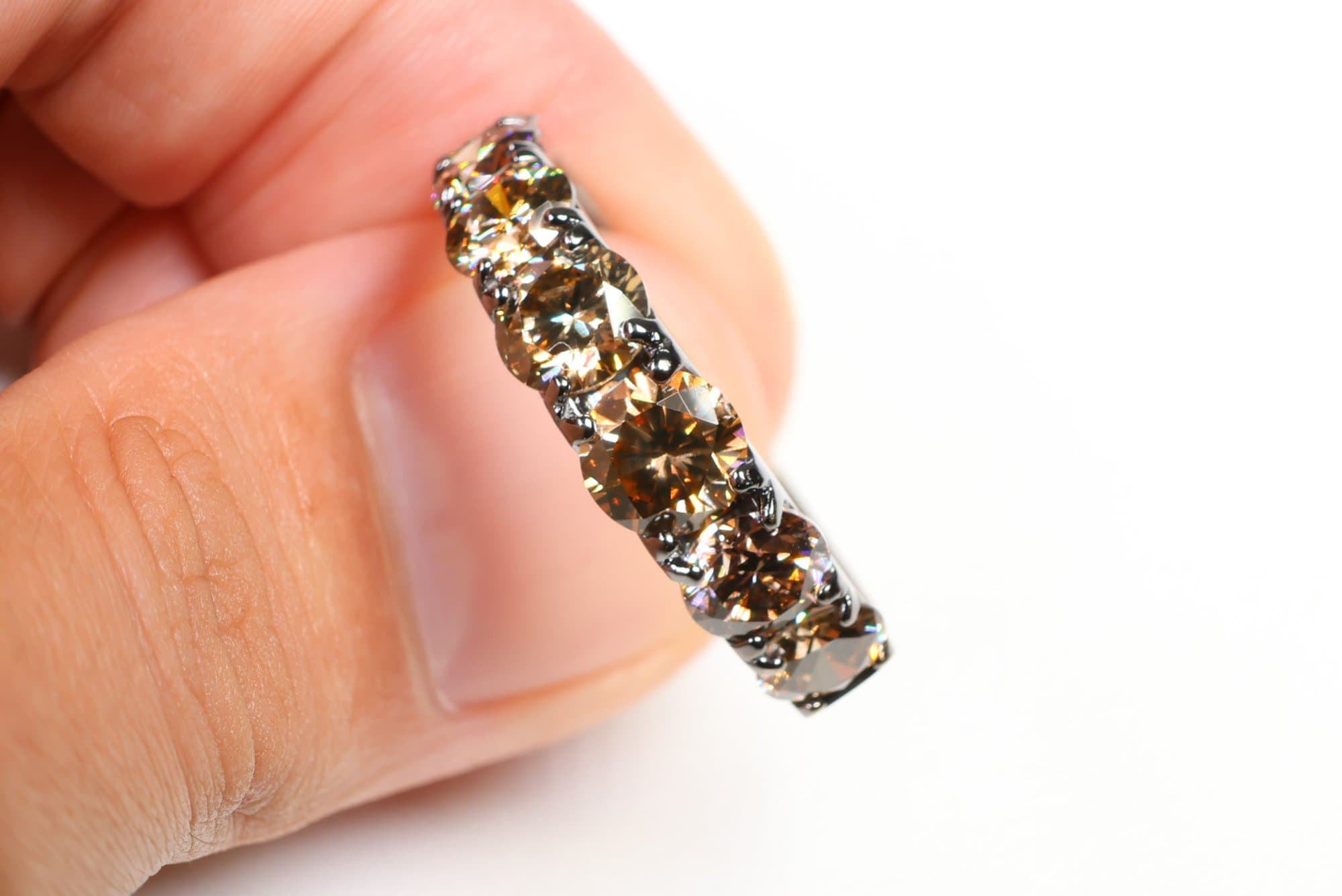 18k Gold Rhodium, Natural Diamond Ring 2.15ct, Gemstone Jewelry Diamonds jewelry auction on bidia.ai