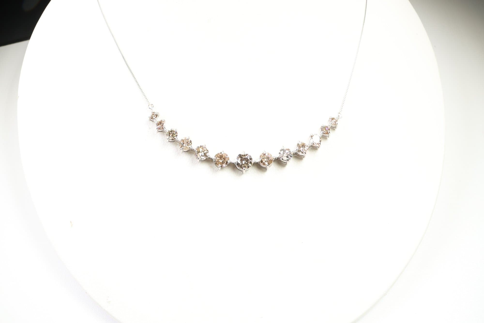 Platinum, Natural Diamond Pendant Necklace 1.00ctw, Gemstone Jewelry Diamonds jewelry auction on bidia.ai