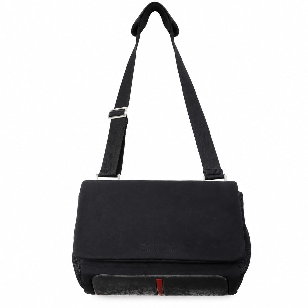 Prada Black Nylon Mesh Shoulder Bag Crossbody Purse Handbag Tessuto handbags auction on bidia.ai