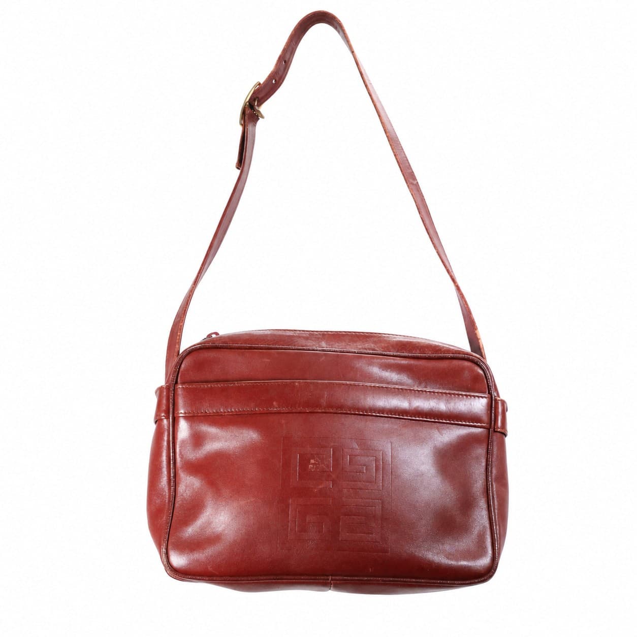 Givenchy Leather Crossbody Shoulder Bag Burgundy Handbag Purse Spain handbags auction on bidia.ai
