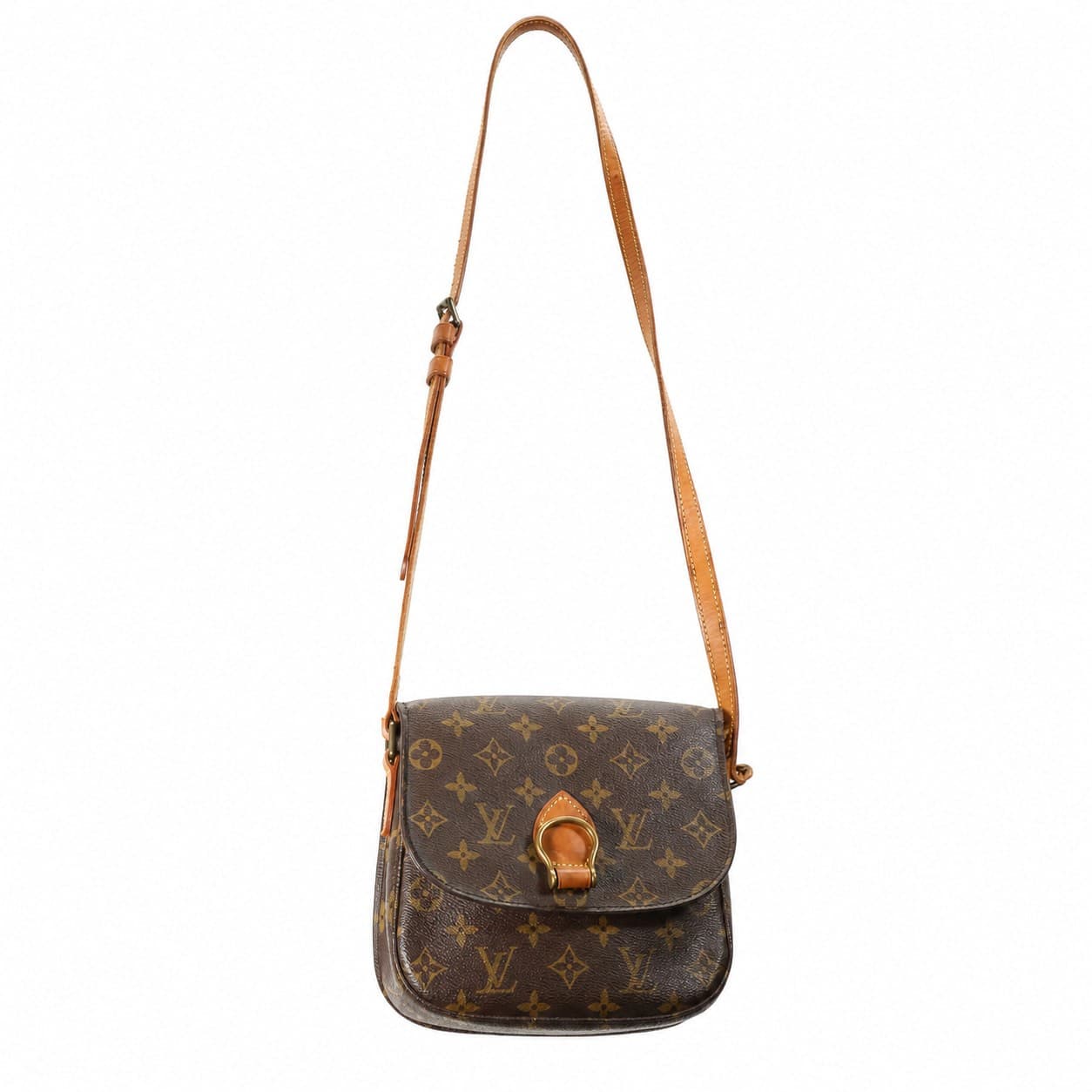 Louis Vuitton Saint Cloud GM Monogram Canvas Crossbody Shoulder Bag Purse handbags auction on bidia.ai