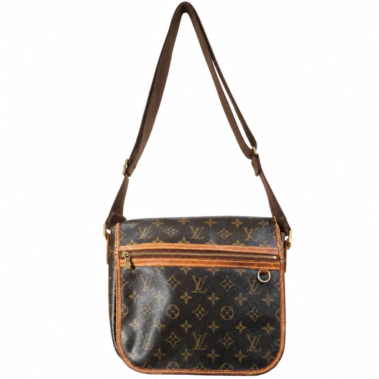 Louis Vuitton Bosphore PM Monogram Canvas Crossbody Messenger Bag Handbag handbags auction on bidia.ai