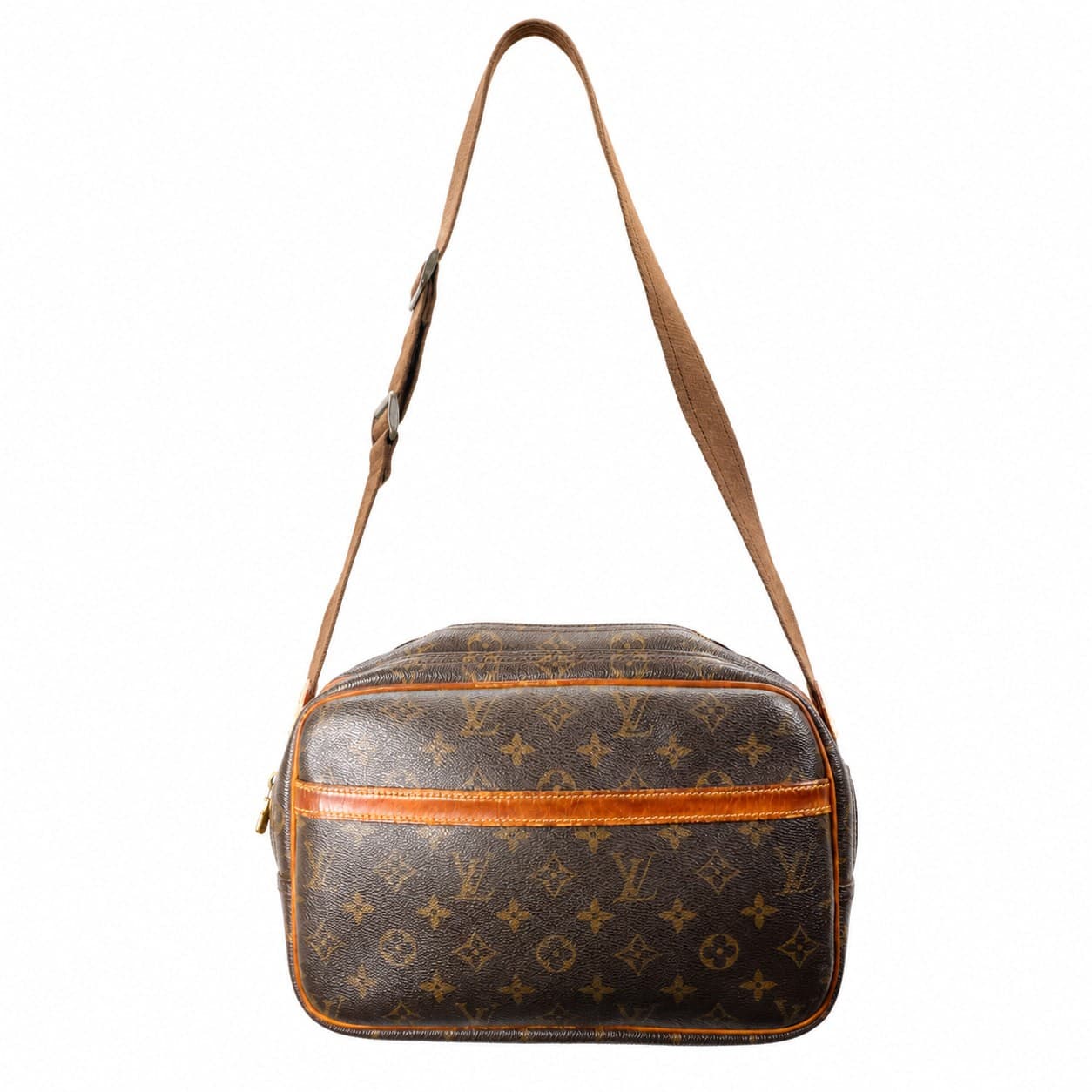 Louis Vuitton Nil Monogram Canvas Crossbody Messenger Shoulder Bag Brown handbags auction on bidia.ai