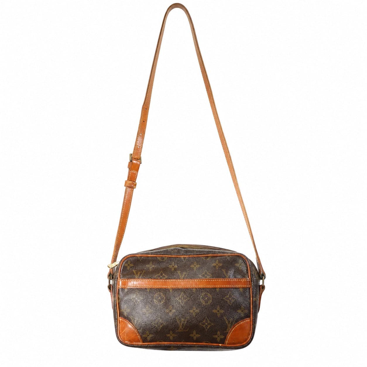 Louis Vuitton Monogram Trocadero 27 Crossbody Shoulder Bag Handbag Purse Brown handbags auction on bidia.ai