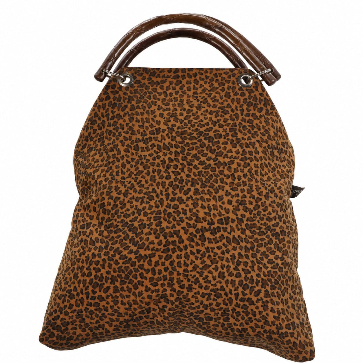 Bottega Veneta Leopard Print Suede Hobo Shoulder Bag Handbag Purse Brown handbags auction on bidia.ai