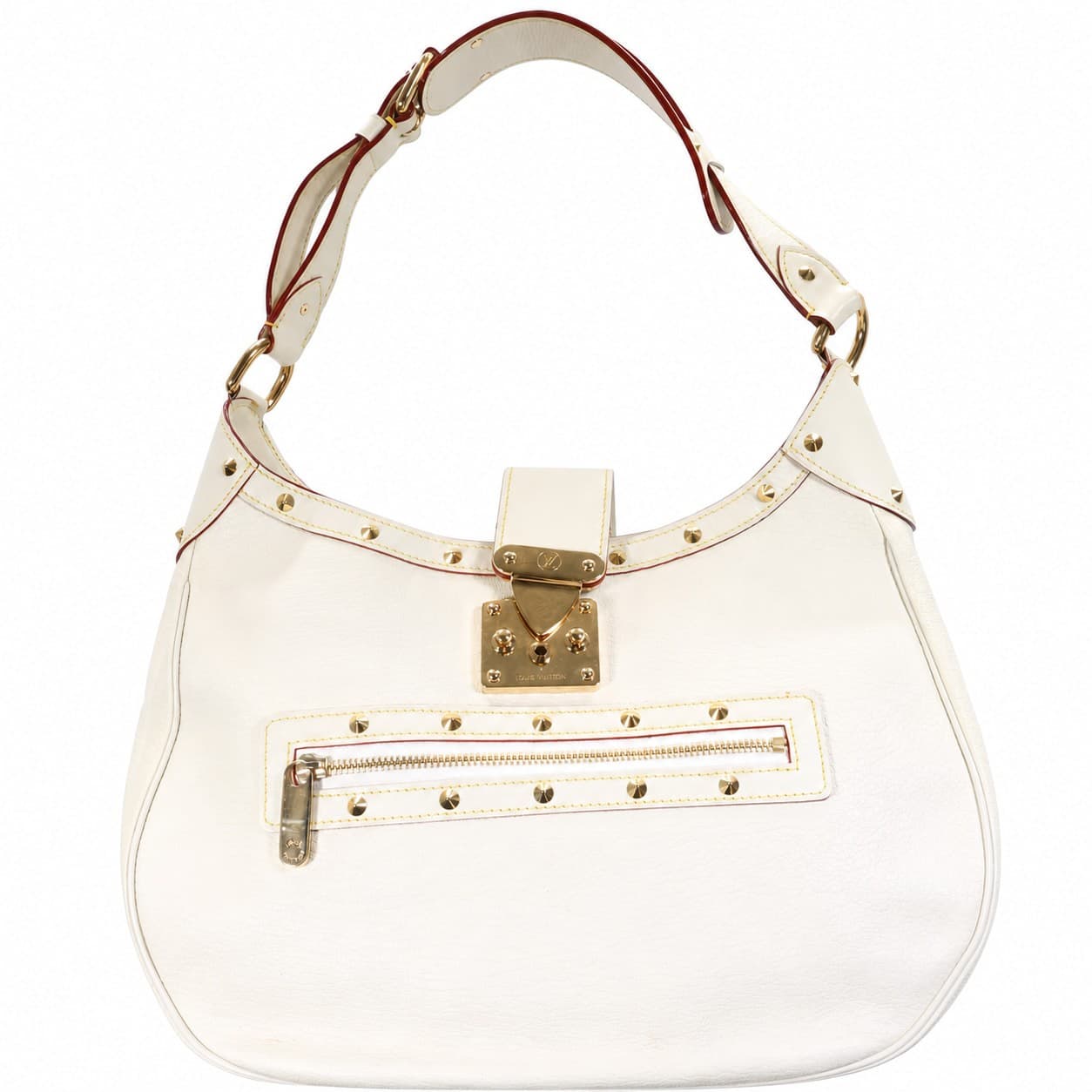 Louis Vuitton Suhali Le Talentueux Ivory Leather Shoulder Bag Handbag Purse handbags auction on bidia.ai