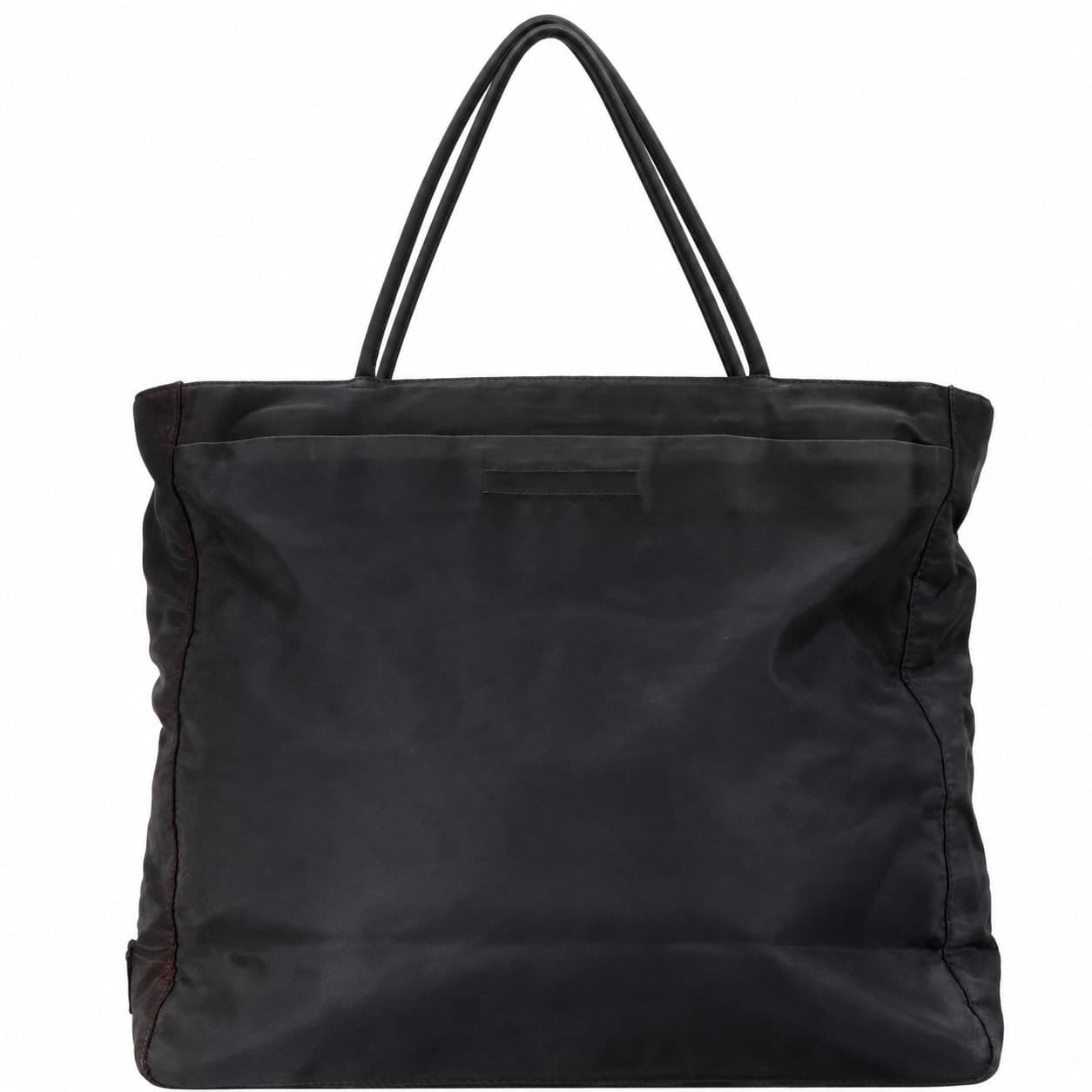 Prada Black Nylon Tessuto Tote Handbag Purse Bag Shoulder Bag handbags auction on bidia.ai