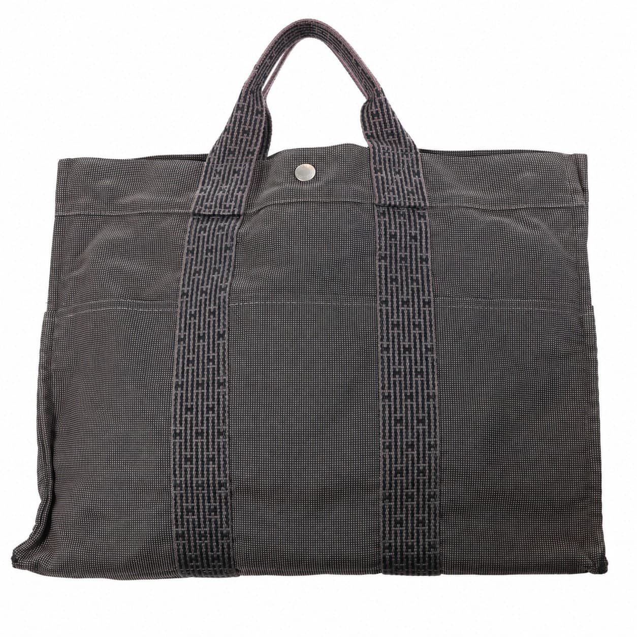 Hermès Fourre Tout Canvas Tote Bag Handbag Purse Gray handbags auction on bidia.ai
