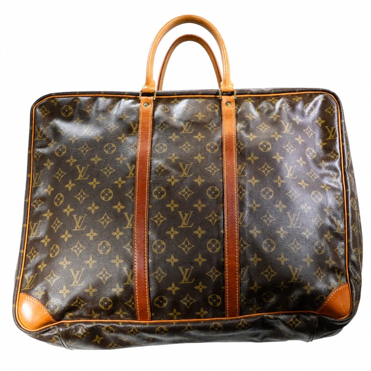 Louis Vuitton Monogram Canvas Garment Bag Travel Case Luggage Brown handbags auction on bidia.ai