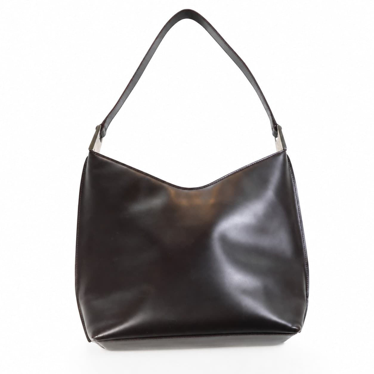 Gucci Brown Leather Hobo Shoulder Bag Handbag Purse handbags auction on bidia.ai
