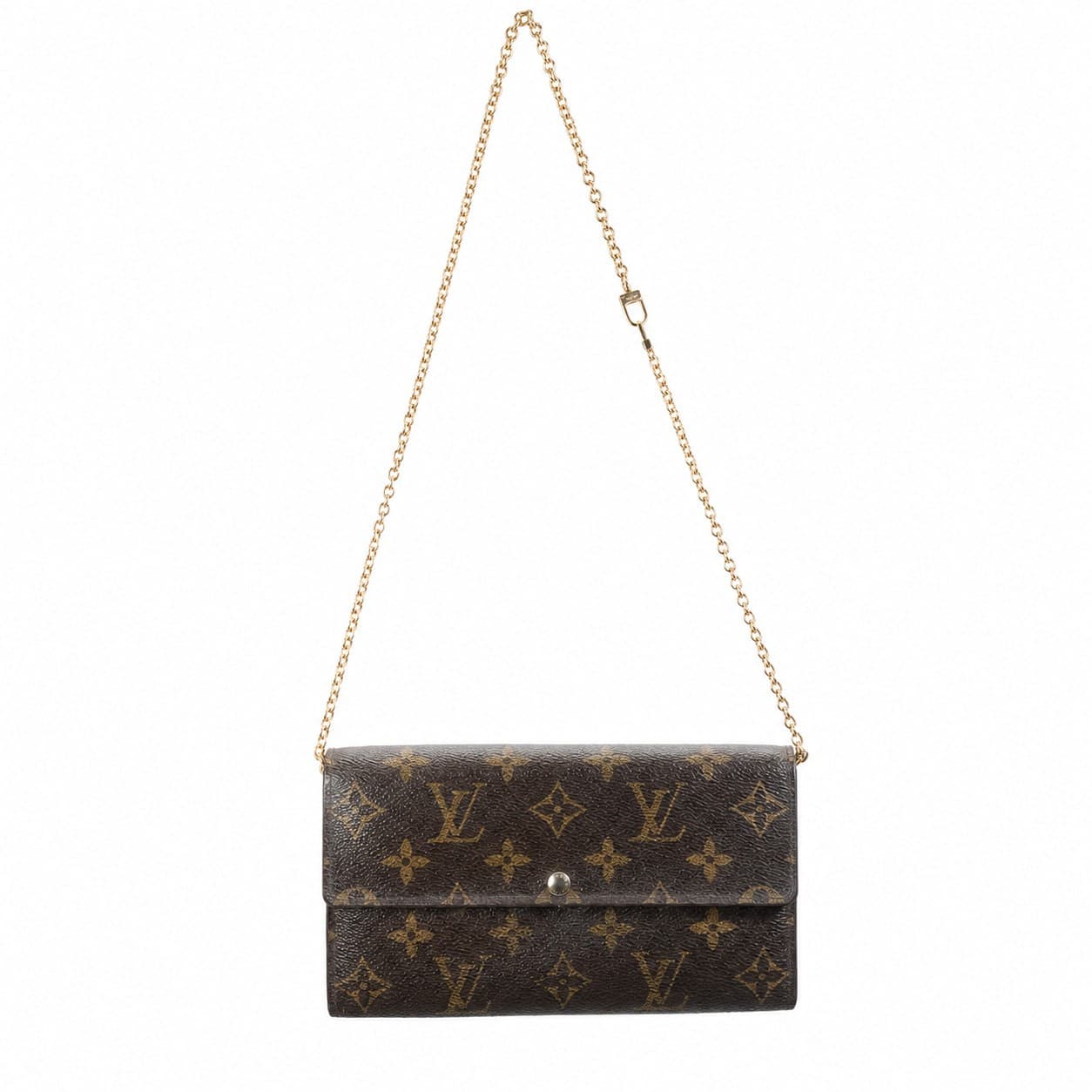 Louis Vuitton Pochette Felicie Monogram Canvas Chain Wallet Crossbody Bag Purse handbags auction on bidia.ai
