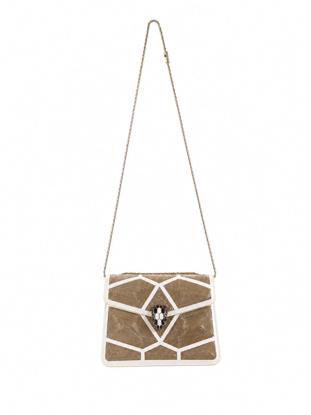 Bulgari Serpenti Forever Metallic Sequin Crossbody Shoulder Bag Handbag Purse handbags auction on bidia.ai