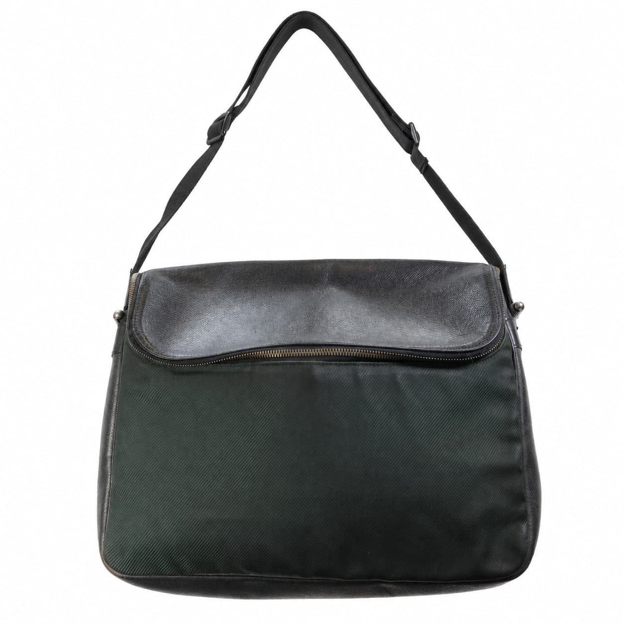 Louis Vuitton Viktor Taiga Leather Messenger Shoulder Bag Handbag Purse Green handbags auction on bidia.ai