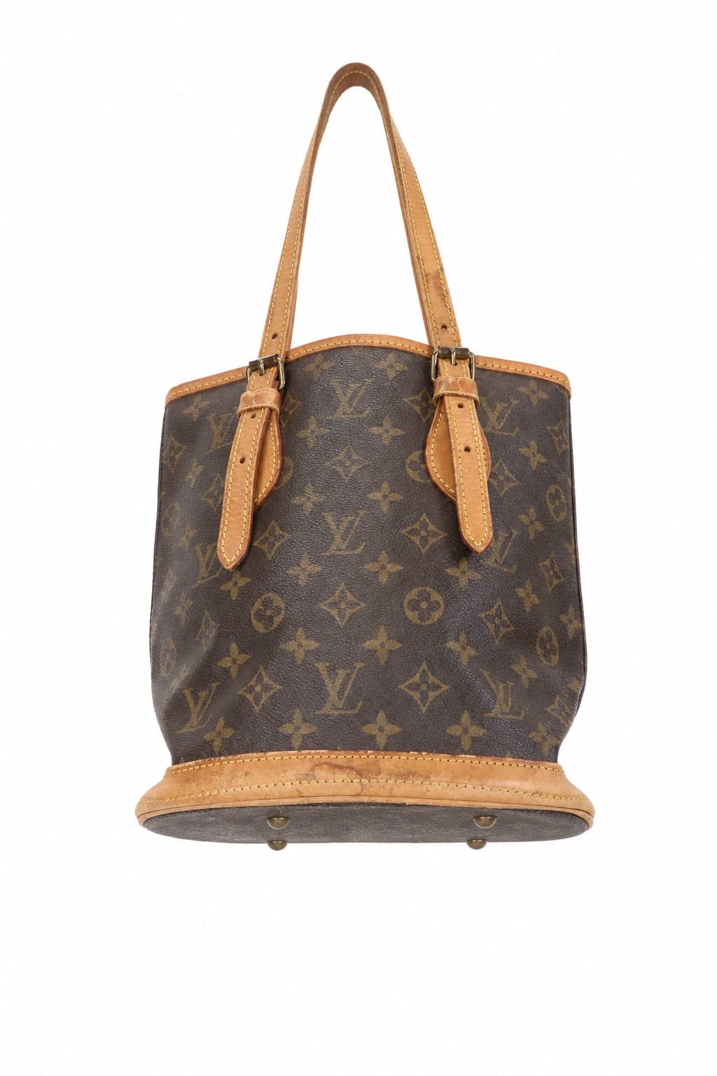 Louis Vuitton Noé Monogram Canvas Bucket Shoulder Bag Handbag Purse Brown handbags auction on bidia.ai
