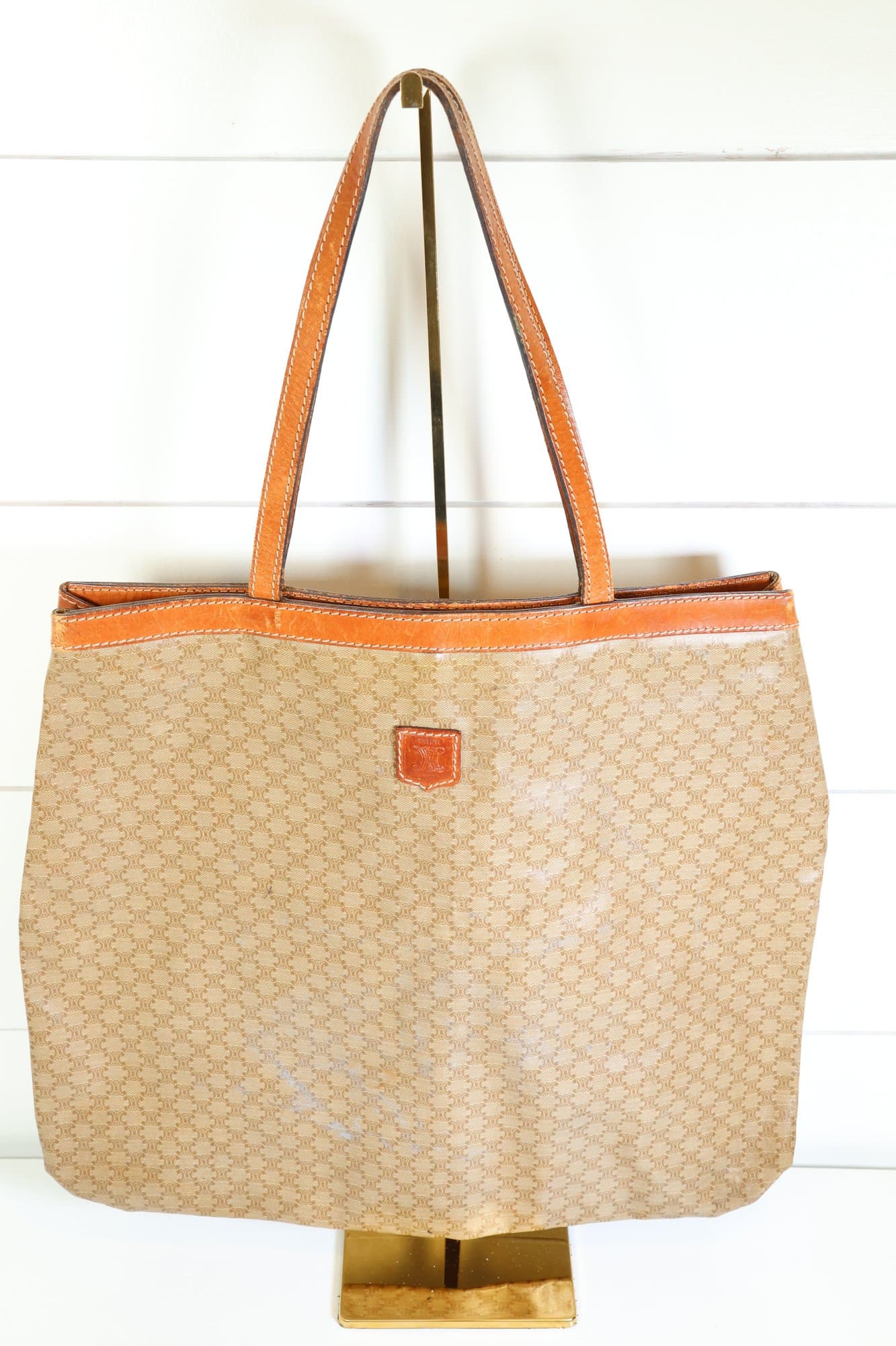Celine Macadam Tote Bag Purse Monogram Leather Clothing & Fashion Accessories auction on bidia.ai