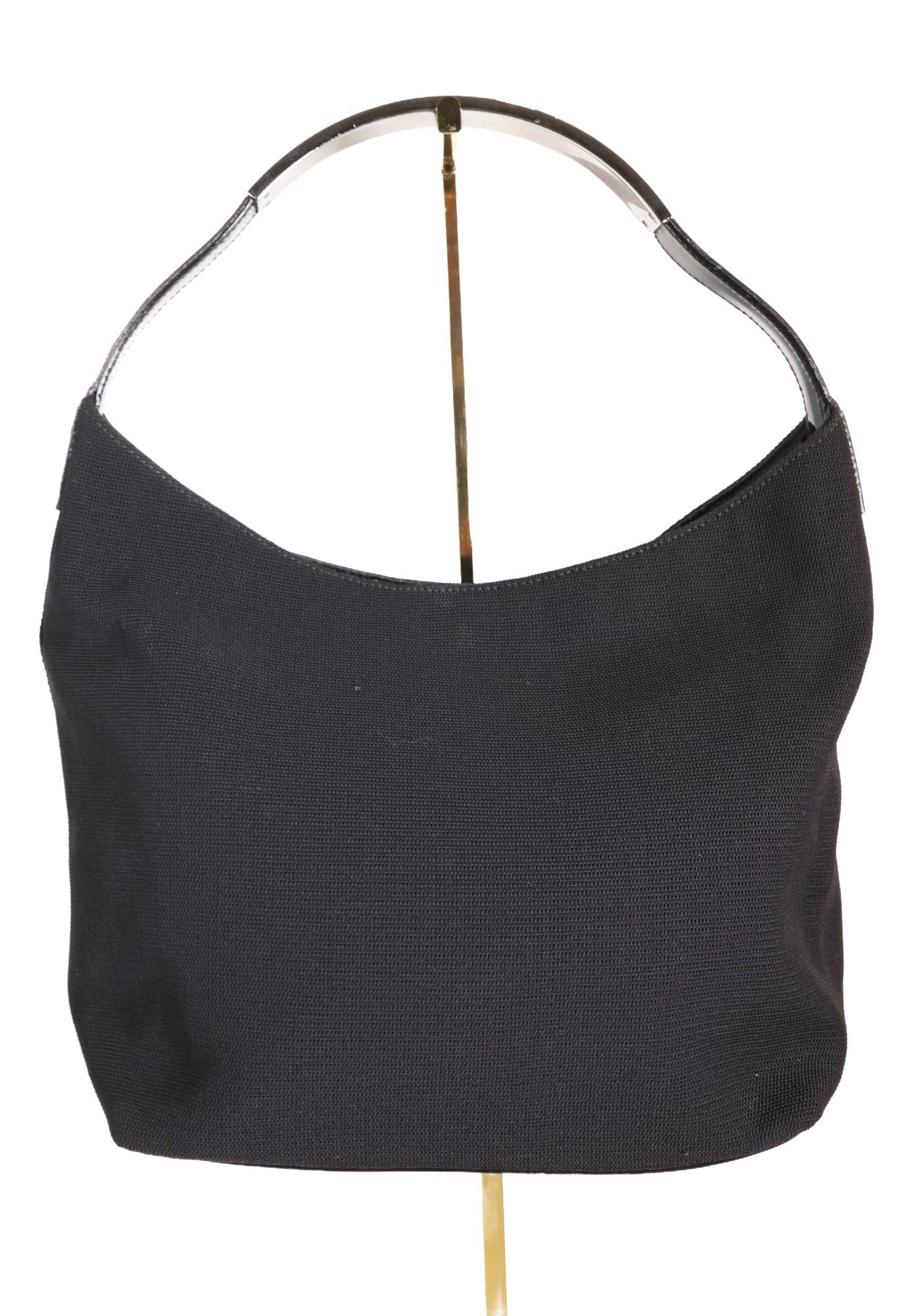 Gucci Nylon Metal Handle Shoulder Bag In Black Purse Clothing & Fashion Accessories auction on bidia.ai